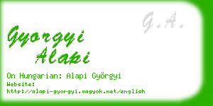 gyorgyi alapi business card